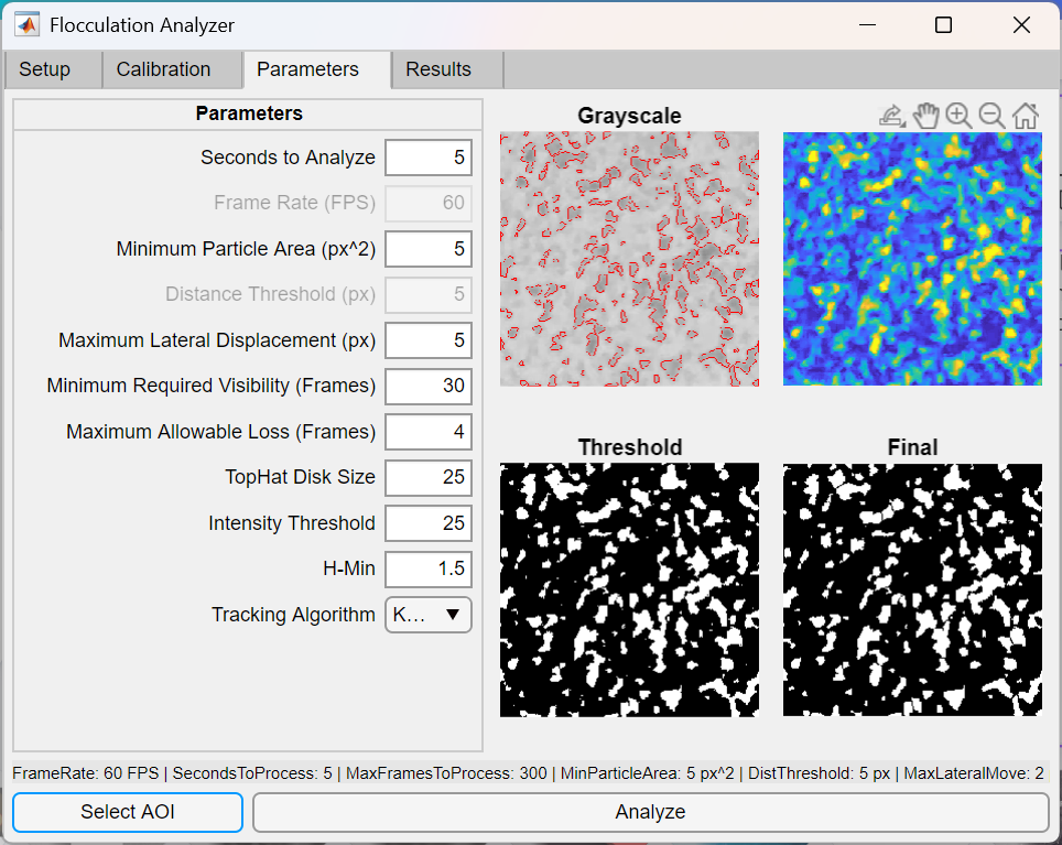 Floc analysis